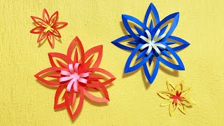 折り紙 簡単で綺麗な星飾りの作り方 立体的でおしゃれな飾り 七夕飾り クリスマスにもピッタリ くろねこ工房 Origami Crafts 折り紙モンスター