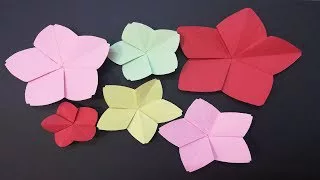 折り紙 梅の花 簡単な折り方 Origami Flower Plum Tutorial How To Make Flower Papel Y Origami 折り紙モンスター