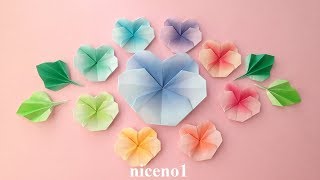 折り紙 パンジーの花 １枚 折り方 Origami Pansy Flower Tutorial Niceno1 Niceno1 Origami ナイス折り紙 折り紙モンスター
