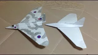 アブロ バルカン 戦略爆撃機 折り紙戦闘機 紙飛行機 折り方 作り方 飛ぶ 完全版 How To Make An Avro Vulcan Origami Plane Sumi5522 折り紙モンスター
