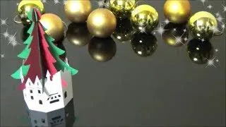 画用紙 クリスマス飾り クリスマスツリーの置き物 ランプ の作り方 Diy Drawing Paper Christmas Decoration Tree Figurine Lamp うさミミcraft 折り紙モンスター