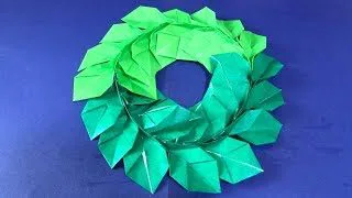 折り紙 リース3 Origami Wreath3 フリー折り紙free Origami 折り紙モンスター