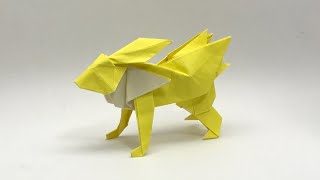 かんたん ディアルガの折り方 簡単ポケモン折り紙 Origami灯夏園 Pokemon Origami Dialga 灯夏園伝承 創作折り紙 折り紙モンスター