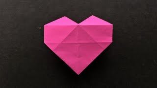 折り紙 ハート の折り方 立体 Origami How To Make A Heart Nyanya Origami Channel 折り紙モンスター