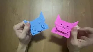 折り紙 ハート猫のメッセージカードを猫と一緒に作ってみた Iphone12proで撮影 Origami Cat Heart Message Card あうあちゃんねる 折り紙モンスター