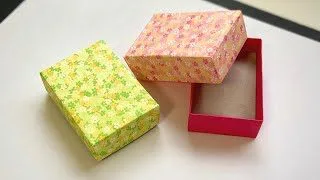 折り紙の箱 長方形の箱 Rectangular Box ふたあり 便利 まるちゃんのおりがみ工房 Maruchan S Origami Studio 折り紙モンスター