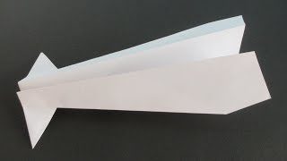 折り紙で紙飛行機が戻ってくる簡単なa4ブーメラン飛行機 飼い主君と折り紙 折り紙モンスター