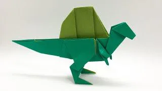 恐竜折り紙 モササウルス 音声解説 補助図つき Dinosaur Origami Mosasaurus Clarice Grossman 折り紙モンスター