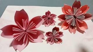 折り紙 立体の桜の花の作り方 Origami Three Dimensional Cherry Blossom Origamist Hiiro 折り紙モンスター