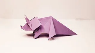How To Make An Origami Dinosaur Triceratops 恐竜トリケラトプス折り紙 Origami Kiyoshi 折り紙モンスター