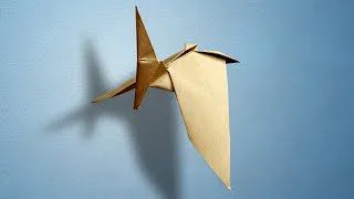 How To Make An Origami Pteranodon プテラノドン 恐竜 折り紙 Origami Kiyoshi 折り紙 モンスター