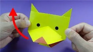 動く折り紙 簡単 吠える犬 Action Origami Barking Dog Isamu Sasagawa 折り紙モンスター