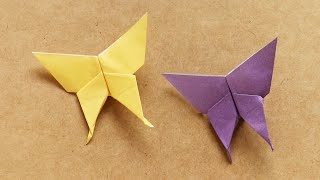 折り紙でちょうちょを簡単きれいに折る折り方 髪飾りなどの飾りにピッタリ Origami World Origami World 折り紙モンスター