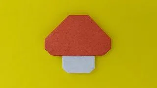 折り紙 きのこ 折ってみた Origami How To Make A Mushroom Nyanya Origami Channel 折り紙モンスター