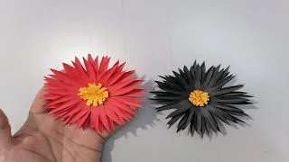 簡単 花の作り方 ペーパーフラワー Diy How To Make Paper Flowers Origami ペーパークラフトorigami Papercraft 折り紙モンスター