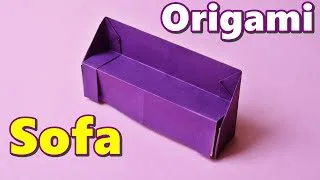 9月の折り紙 ソファー の折り方 簡単な家具の作り方 Origami Furniture Sofa For Dolls Paper Craft Easy Tutorial Balalaika 折り紙モンスター