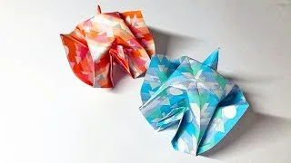 折り紙 簡単 Origami Easy 丸い鶴 つる Round Crane Deign Paper Room Decor Diy Room Decor Kiki Origami おりがみ 折り紙モンスター