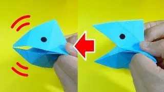 動く折り紙 ぱくぱくフィッシュ Action Origami Biting Fish Isamu Sasagawa 折り紙モンスター