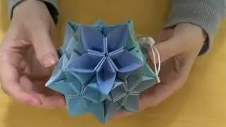 折り紙 最近はまっている簡単アレンジくす玉 桜色 折り紙モンスター