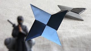 折り紙 手裏剣の折り方 簡単に作れる忍者の武器 Origami How To Make A Throwing Star Ninja S Weapon Shuriken Origami Park Yuki Ori 折り紙モンスター