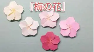 折り紙 梅の花 Chホビールーム 折り紙モンスター