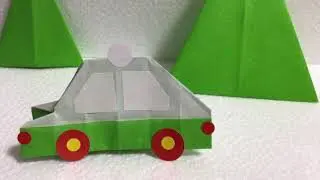 折り紙でパトカーの作り方 簡単 Origami Police Patrol Car 折り紙の国 折り紙モンスター