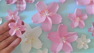 折り紙 桜の花 立体 折り方 Origami Flower Cherry Blossoms Tutorial Niceno1 ナイス折り紙 Niceno1 Origami 折り紙モンスター