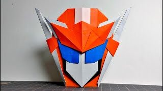 ゼロワン折り紙 仮面ライダーバルキリー ジャスティスサーバル Origami Kamen Rider Mask アプリ折り紙 Apri Origami 折り紙モンスター