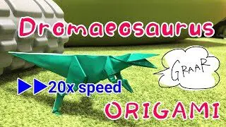 恐竜折り紙 モササウルス 音声解説 補助図つき Dinosaur Origami Mosasaurus Clarice Grossman 折り紙モンスター