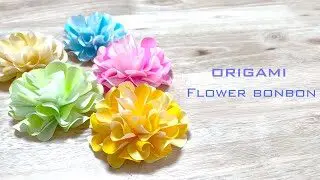 折り紙 花 ボンボン Origami Flower おりがみちゃんねる Japaneseculture 折り紙モンスター