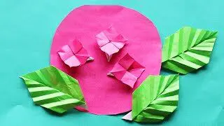 折り紙 ハイビスカスhibiscus と プルメリアplumeria 梅の花アレンジ Hiroko Daichan Origami 折り紙 モンスター