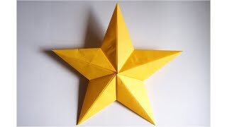 Real Star Origami 立体的 お星様の折り方 星 折り紙５枚 七夕飾り クリスマス Let S Origami 折り紙の折り方 折り紙モンスター