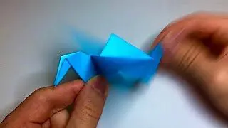 折り紙 パタパタ鶴の分かりやすい折り方 Origami How To Make A Moving Crane Kamiso Channel 折り紙モンスター