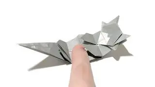 折り紙 ニャッスル 平面 の折り方 フォートナイト Origami How To Fold Meowscles 2d Fortnite おりがみパーク Origami Park 折り紙モンスター