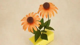 クレープ紙 春の飾り 可愛い ガーベラの花の置き物の作り方 Diy Crepe Paper Spring Decoration Cute Gerbera Flower Figurine うさミミcraft 折り紙モンスター