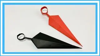 折り紙 クナイ 作り方 折り方 簡単 かっこいい 忍者 おりがみの箱 Origami 折り紙モンスター