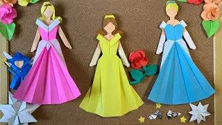 折り紙 美女と野獣 ベルのドレス かわいい Origami Beauty And The Beast Bell Dress Cute Maruchan S Origami Studio 折り紙モンスター