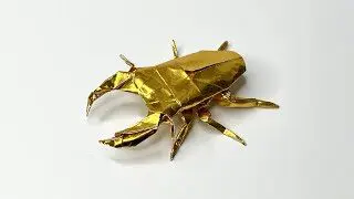 折り紙 オオクワガタ Origami Dorcushopei 虫たろうの折り紙 Mushitarou S Origami 折り紙モンスター