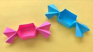 折り紙 キャンディボックスの折り方 Origami How To Make Candy Box Diy Cute Paper Craft 可愛い 箱 ホワイトデー 종이접기 사탕 상자 飴 Origami 折り紙モンスター