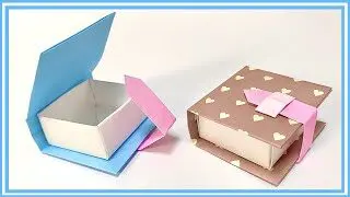 折り紙 箱 作り方 ふた付き 折り紙 本 作り方 おりがみの箱 Origami 折り紙モンスター