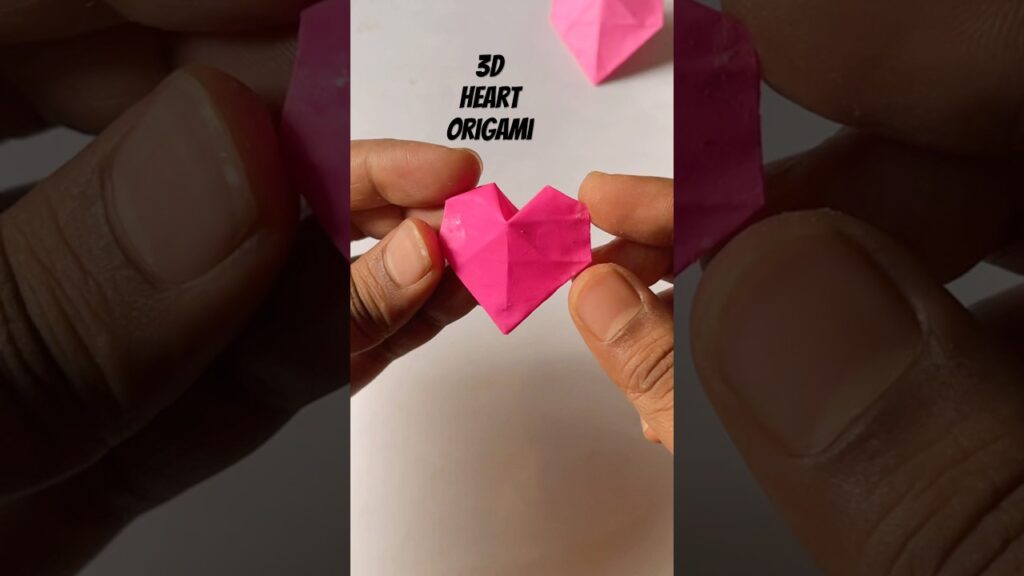 Easy 3D Origami Heart Tutorial | Paper Craft for Beginners #shorts # ...
