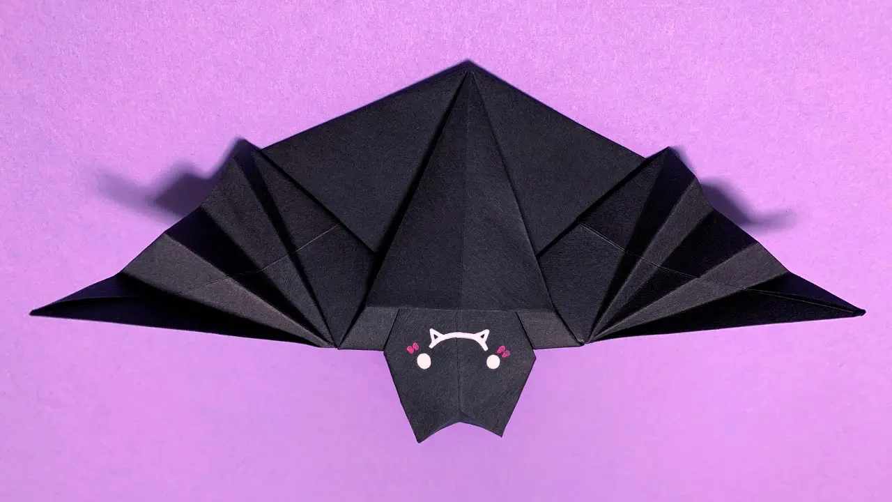 ハロウィン折り紙】コウモリの折り方🦇How to make Bat#蝙蝠#박쥐#Bat