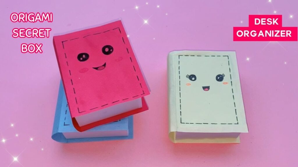 How to make Paper Drawer Box – Paper Notebook Box – Easy Origami Secret ...