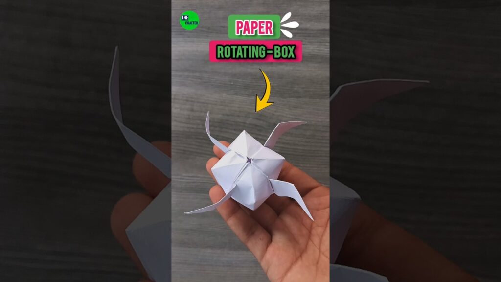 How to make the unique paper rotating Box , homemade origami Paper ...