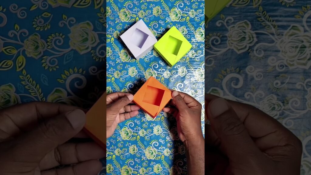 Origami Paper box tutorial | Easy paper box| #shorts #papercrafts # ...